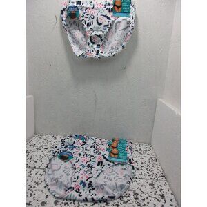 Vanity Fair Women's 6 pairs 18291 Beyond Comfort Bikini White Print Size 5/S New